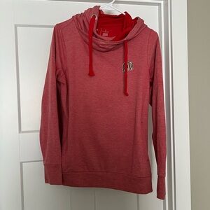 Antigua Red Women's Billings Mustangs Hoodie